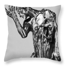 Auguste Painting Of Rodin's Pierre De Wiessant - Throw Pillow