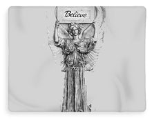 Believe Angel Bw - Blanket