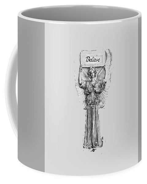 Believe Angel Bw - Mug