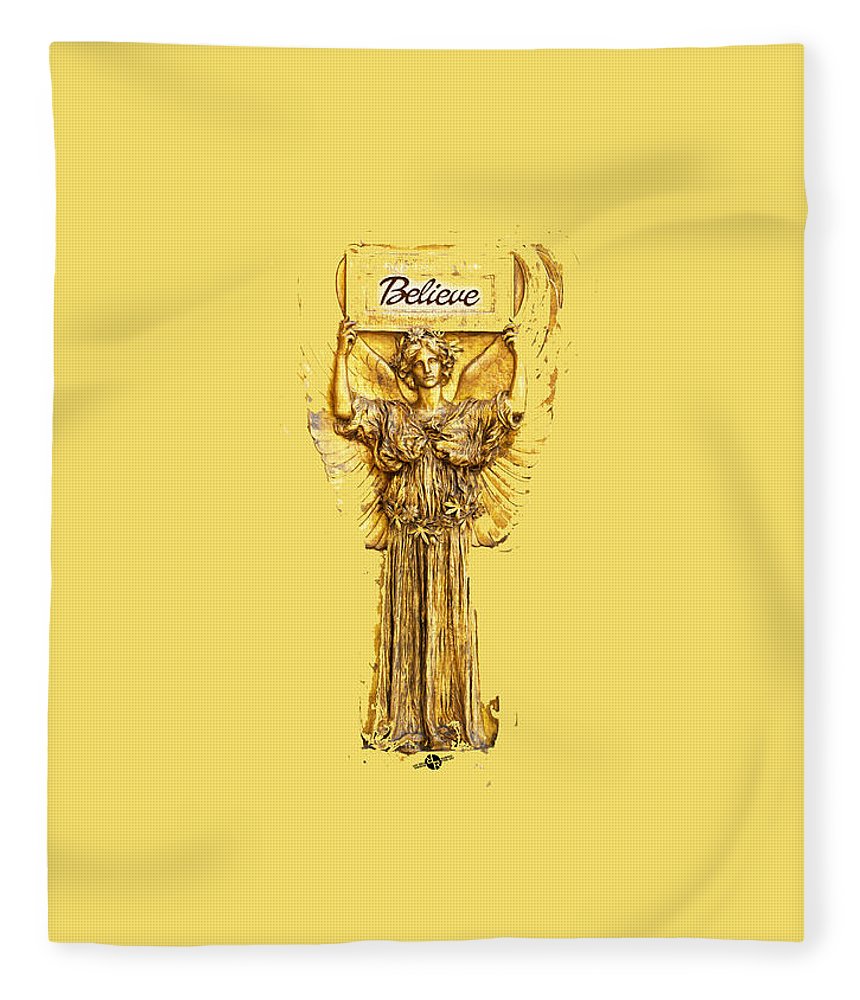 Believe Angel Gold - Blanket