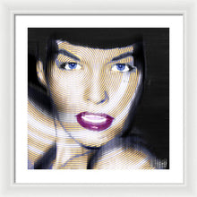 Bettie Page Improved - Framed Print