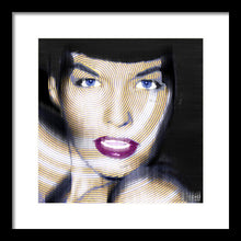 Bettie Page Improved - Framed Print