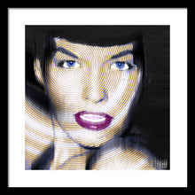 Bettie Page Improved - Framed Print