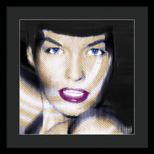Bettie Page Improved - Framed Print