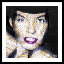 Bettie Page Improved - Framed Print