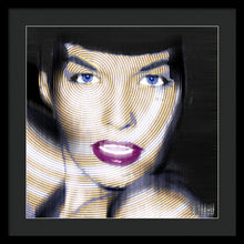 Bettie Page Improved - Framed Print