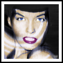 Bettie Page Improved - Framed Print