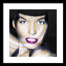 Bettie Page Improved - Framed Print
