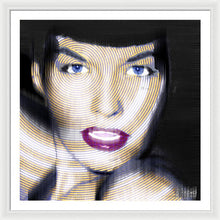 Bettie Page Improved - Framed Print