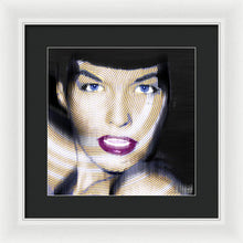 Bettie Page Improved - Framed Print