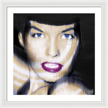 Bettie Page Improved - Framed Print