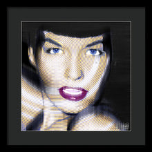 Bettie Page Improved - Framed Print