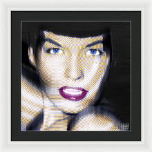 Bettie Page Improved - Framed Print
