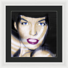 Bettie Page Improved - Framed Print