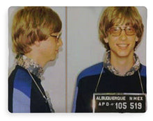 Bill Gates Mug Shot Horizontal Color - Blanket