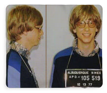 Bill Gates Mug Shot Horizontal Color - Blanket