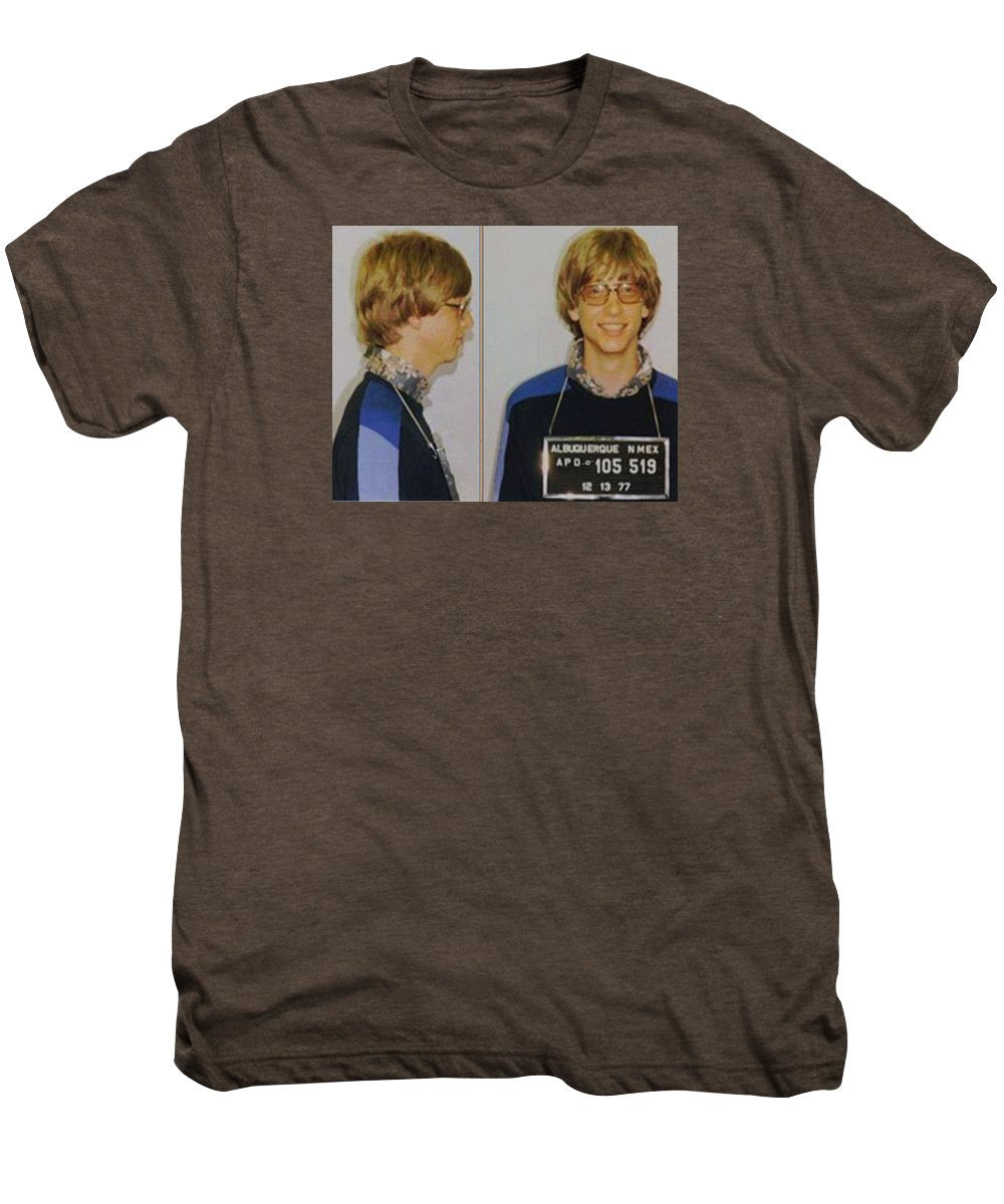 Bill Gates Mug Shot Horizontal Color - Men's Premium T-Shirt