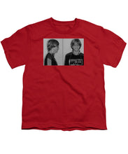 Bill Gates Mug Shot Horizontal Black And White - Youth T-Shirt