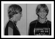 Bill Gates Mug Shot Horizontal Black And White - Framed Print