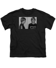 Bill Gates Mug Shot Horizontal Black And White - Youth T-Shirt
