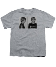 Bill Gates Mug Shot Horizontal Black And White - Youth T-Shirt