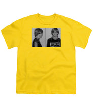 Bill Gates Mug Shot Horizontal Black And White - Youth T-Shirt