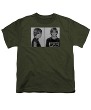 Bill Gates Mug Shot Horizontal Black And White - Youth T-Shirt