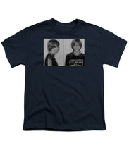 Bill Gates Mug Shot Horizontal Black And White - Youth T-Shirt