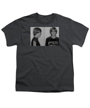 Bill Gates Mug Shot Horizontal Black And White - Youth T-Shirt