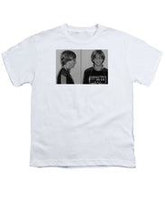 Bill Gates Mug Shot Horizontal Black And White - Youth T-Shirt