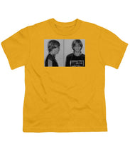 Bill Gates Mug Shot Horizontal Black And White - Youth T-Shirt