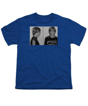 Bill Gates Mug Shot Horizontal Black And White - Youth T-Shirt