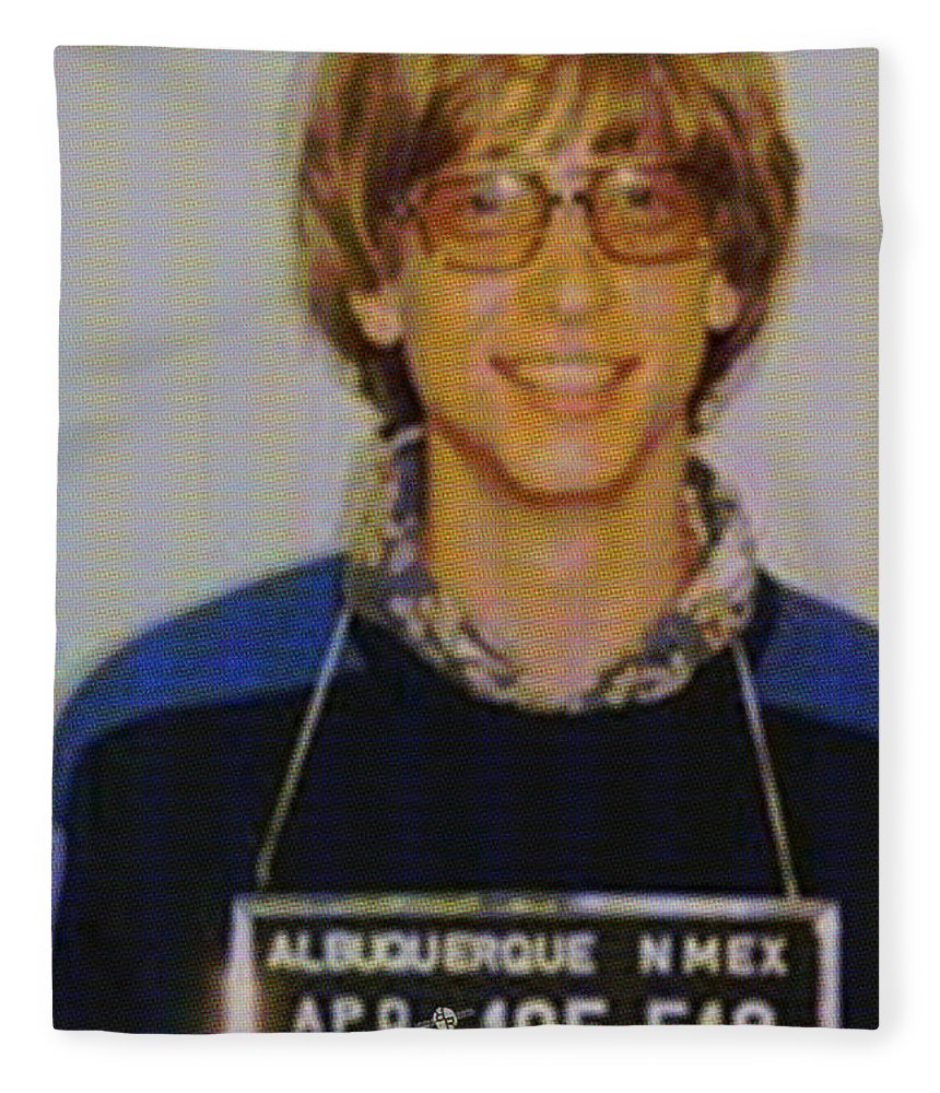 Bill Gates Mug Shot Vertical Color - Blanket
