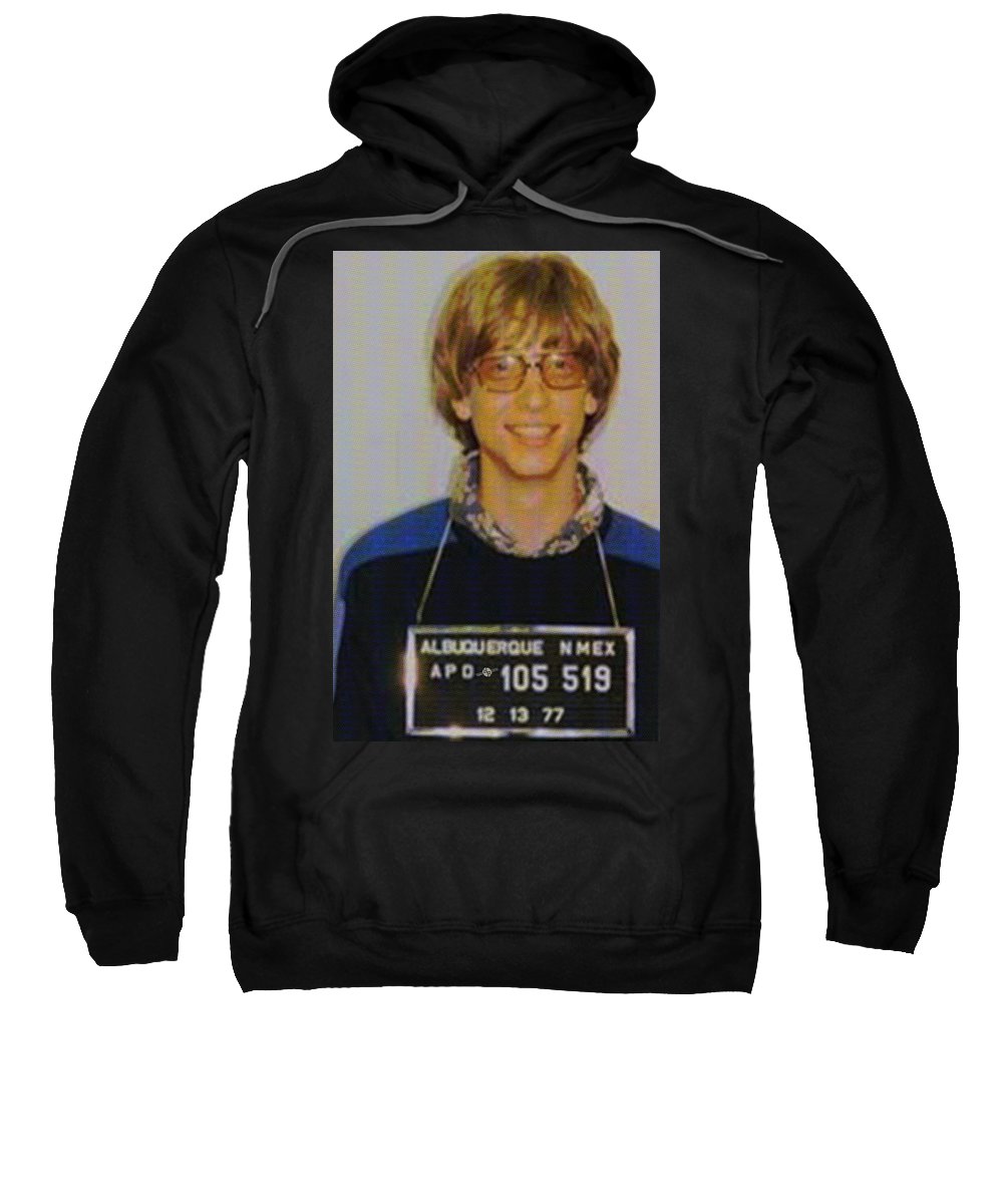 Bill Gates Mug Shot Vertical Color - Sweatshirt