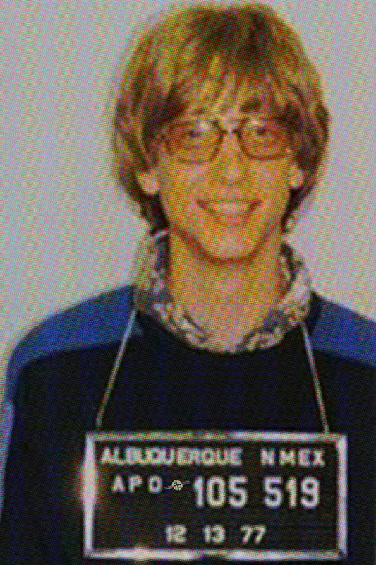Bill Gates Mug Shot Vertical Color - Art Print