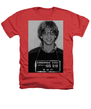 Bill Gates Mug Shot Vertical Black And White - Heathers T-Shirt