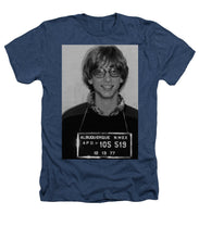 Bill Gates Mug Shot Vertical Black And White - Heathers T-Shirt