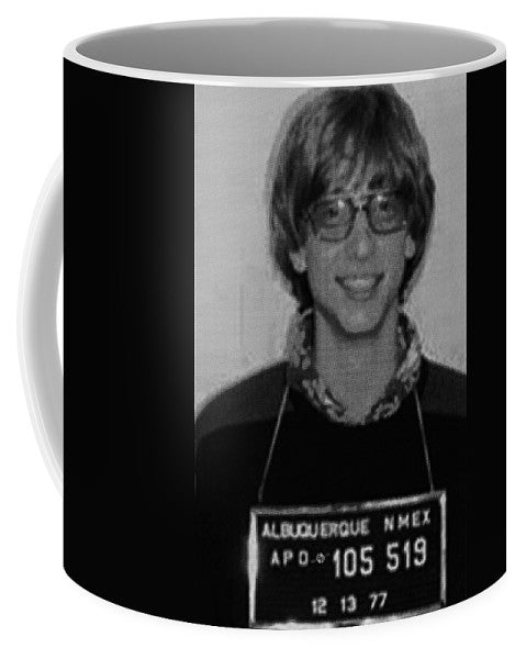 Bill Gates Mug Shot Vertical Black And White - Mug