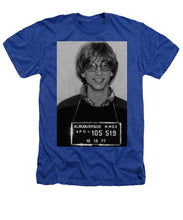 Bill Gates Mug Shot Vertical Black And White - Heathers T-Shirt