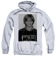 Bill Gates Mug Shot Vertical Black And White - Sweatshirt