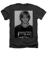 Bill Gates Mug Shot Vertical Black And White - Heathers T-Shirt