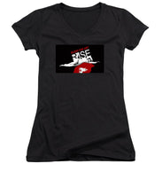 Rise Bleed For Art - Women's V-Neck (Athletic Fit)