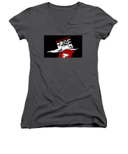 Rise Bleed For Art - Women's V-Neck (Athletic Fit)