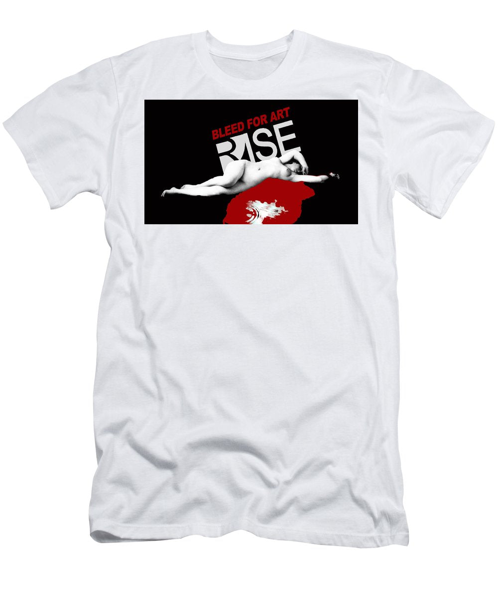 Rise Bleed For Art - Men's T-Shirt (Athletic Fit)