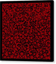 Blood Lace - Canvas Print Canvas Print Pixels 8.000" x 8.000" Black Glossy