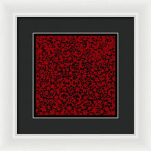Blood Lace - Framed Print Framed Print Pixels 10.000" x 10.000" White Black