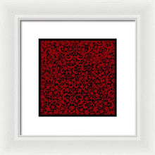 Blood Lace - Framed Print Framed Print Pixels 8.000" x 8.000" White White