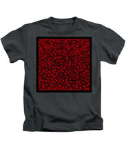 Blood Lace - Kids T-Shirt Kids T-Shirt Pixels Charcoal Small 