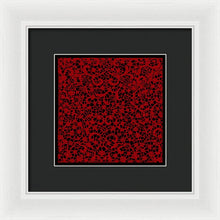 Blood Lace - Framed Print Framed Print Pixels 8.000" x 8.000" White Black