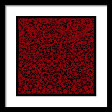 Blood Lace - Framed Print Framed Print Pixels 14.000" x 14.000" Black White